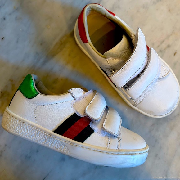 Gucci ace toddler shoes size Light wear thick tread in tact